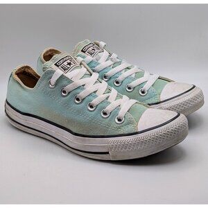 Converse All Star Sneakers Aqua Blue Mint Green Size Men’s 5 Womens 7 Chucks Low